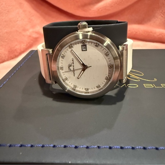 PORSAMO BLEU women’s  DahliaSilicone StrapWatch, 34mmColor: Silver-White main image 7